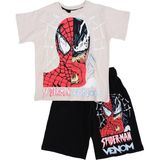 Bebelop Spider-Man Baskılı T-Shirt Şort Takım - 12 Yaş - Bej
