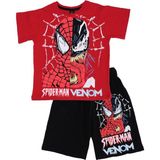 Bebelop Spider-Man Baskılı T-Shirt Şort Takım - 12 Yaş - Kırmızı