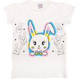 Bebelop Tavşan Baskılı T-Shirt - 12 Yaş - Krem