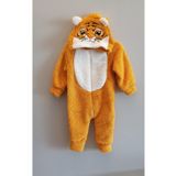 Bebelove Erkek/Kız Bebek Kaplanlı Welsoft Polar Çocuk Tulum