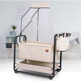 Bebelow bebelow Safir Anne Yanı Sallanır Hamak Beşik - 107 x 55 cm - Krem