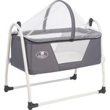 Bebelow Sobee Portatif Kurulumlu Lüks Sallanır Bebek Beşik - 45 x 85 cm - Gri