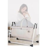 Bebelow Sobee Portatif Kurulumlu Lüks Sallanır Bebek Beşik - 45 x 85 cm - Krem