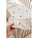 Bebelz %100 Pamuk Anne Yanı - Park Yatak Ayıcıklı Bebek Lastikli Çarşaf Seti - 2 Adet Yastık Kılıfı 60x120 / 70x120 / 70x110