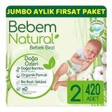 Bebem Natural No:2 Mini 420 Adet Bebek Bezi