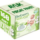 Bebem Natural No:3 Midi 168 Adet Bebek Bezi