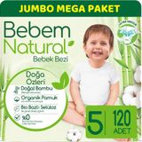 Bebem Natural No:5 Junior 120 Adet Bebek Bezi