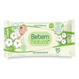 Bebem Natural Parfümsüz Islak Bebek Mendili 90 Adet Hassas Ciltler İçin Günlük Kullanım