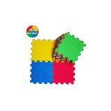 BebeMango 9 Parça Büyük Boy Sünger Yapılı Oyun Karosu Yer Matı Puzzle Yapboz-Düz Renk