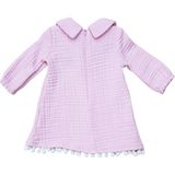 BebeMekan Vintage Maya Müslin Elbise - 3 Ay - Pembe-PN649