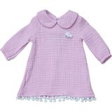 BebeMekan Vintage Maya Müslin Elbise - 3 Yaş - Pembe-PN649