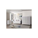 Bebemin Dünyası Aymini Silver 4 Kapılı Bebek Odası Takımı Gri
