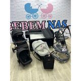 Bebemnas Tweeter Yeni Doğan Bebek Çeyiz Seti (Bebekarabası-Puset-Çanta-Parkbeşik+Salıncak+Anadizi+Yürüteç) - Siyah