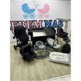 Bebemnas Yeni Doğan Bebek Çeyiz Seti Full Set (Bebek Arabası-Çanta-Puset-Yürüteç-Beşik-Anakucağı-Salıncak) - Siyah
