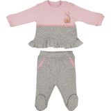 Bebengo Tavşanlı 2'li Bebek Takımı TKK5036 - 6 - 9 Ay - Gri