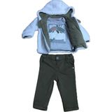BebePan Fishing Erkek Çocuk Peluş Sweatshirt T-Shirt Pantolon Takım 3-30 Ay - 9 - 12 Ay - Renkli