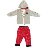 Bebepan Tiamo Kız Çocuk Tişört Sweatshirt Astarlı Pantolon Alt Üst Takım - Çok Renkli - 24 - 30 Ay