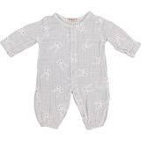 Beberotti Baskılı Organik Bebek Tulumu 259 - 9 - 12 Ay - Gri