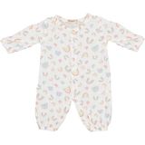 Beberotti Baskılı Organik Bebek Tulumu 259 - 9 - 12 Ay - Krem