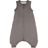 Bebesense Organik Bambu Ayaklı Uyku Tulumu – 2.5 Tog Giyilebilir Battaniye, Çift Taraflı Fermuar - Gri - 3 - 4 Yaş