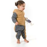 Bebesev Welsoft Peluş Unisex Kışlık Bebek Takımları Çocuk Giyim Bebek Kıyafeti çocuk kostümü Welsoft Takım - Açık Kahverengi - 0 - 6 Ay