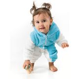 Bebesev Welsoft Peluş Unisex Kışlık Bebek Takımları Çocuk Giyim Bebek Kıyafeti çocuk kostümü Welsoft Takım - Mavi - 6 - 12 Ay
