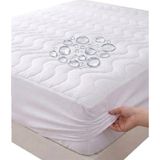 Bebesi 220X200 cm Sıvı Geçirmez Kapitoneli Fitted Alez Çift Kişilik Yatak Koruyucu Alez - 200 x 220 cm - Beyaz