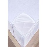Bebesi 50 x 90 cm Alez Sıvı Geçirmez Bebe Alezi Pamuk Kumaş Köşe Lastikli - Beyaz