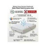 Bebesi 70X110 Cm Kapitoneli Hava Geçirgen Bebe Fitted Yatak Koruyucu Alez