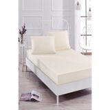 Bebesi Çift Kişilik Havlu Çarşaf Takımı Renk Krem 150X200 cm - 150 x 200 cm