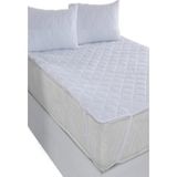 Bebesi Kapitoneli Yatak Koruyucu Alez 200X200 cm Çift Kişilik Köşe Lastikli - 200 x 200 cm - Beyaz