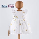 BEBESSİ Daisy Elbise ( Ekru )