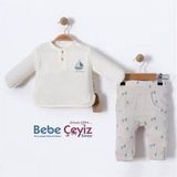 BEBESSİ Gömlekli Little Sailor 2'Li Takım ( Gri )