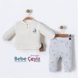 BEBESSİ Gömlekli Little Sailor 2'Li Takım ( Mavi )