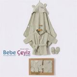 BEBESSİ King Kutulu Bornoz Seti ( Yeşil )