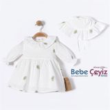 BEBESSİ Uzun Kol Şapkalı Daisy Elbise
