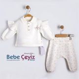 BEBESSİ Uzun Kol Spring Time 2'Li Takım ( Ekru )