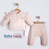 BEBESSİ Uzun Kol Spring Time 2'Li Takım ( Pembe )