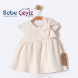 BEBESSİ With Bow Elbise ( Ekru )