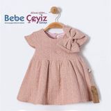 BEBESSİ With Bow Elbise ( Gül )