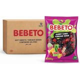 Bebeto Jelibon 12’li Paket Meyve Aromalı 1 kg Böğürtlen - 1000 g