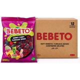 Bebeto Jelibon 12’li Paket Meyve Aromalı 1 kg Kırmızı Mavi Böğürtlen - 1000 g