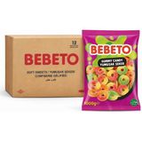 Bebeto Jelibon 12’li Paket Meyve Aromalı 1 kg Şeftali Halka