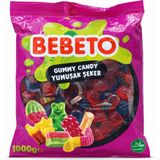 Bebeto Jelibon Tekli Paket 1 kg Mavi Kırmızı Böğürtlen - 1000 g