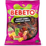 Bebeto Jelibon Tekli Paket 1 kg Meyveli Solucan - 1000 g