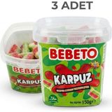 Bebeto Karpuz Aromalı Yumuşak Şeker 150 G Kova 3 Adet - 150 gr