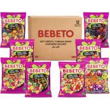 Bebeto Mega Paket 1 kg 40’lı Karışık Jelibon - Şeftali Halka, Küçük Kola, Ayıcık, Solucan, Böğürtlen, Dondurma, Pizza, Şeftali Kalp - 1000 g