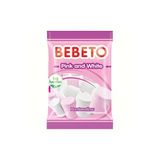 Bebeto Pink White Marshmallow 70 Gr X 12 Adet