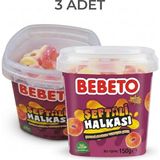 Bebeto Şeftali Halka Yumuşak Şeker 150 G Kova 3 Adet - 150 gr