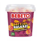 Bebeto Şeftali Halka Yumuşak Şeker 150 G Kova